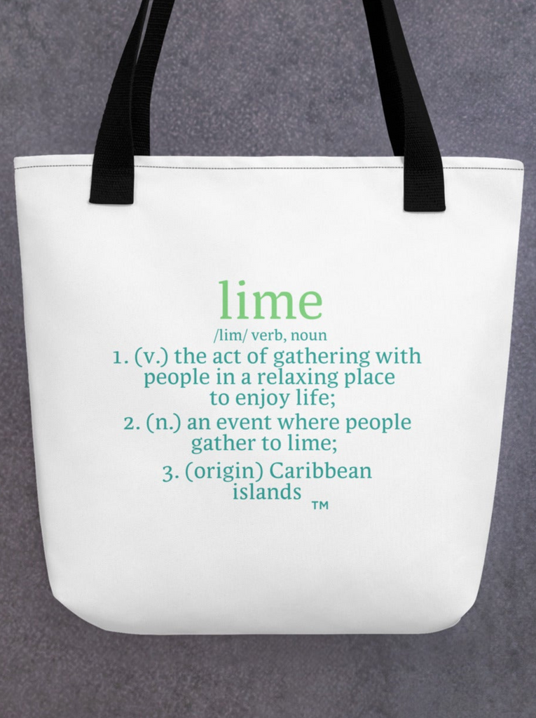 "lime" Tote bag